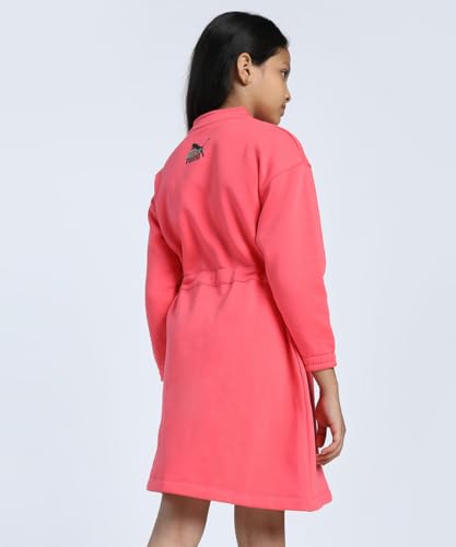 Image of Puma Girl's Cotton Classic Knee-Length Dress