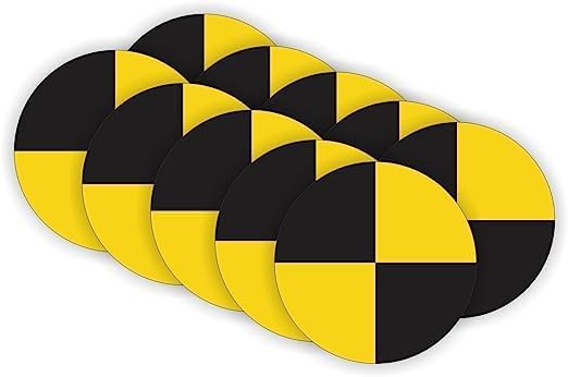 Paquete de 12 calcomanías redondas de vinilo para prueba de choque, tamaño 2 pulgadas, divertidas calcomanías impermeables para autos, parachoques,