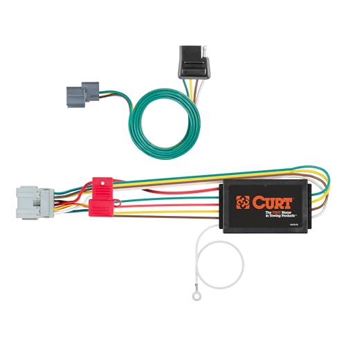 CURT 56029 Vehicle-Side Custom 4-Pin Trailer Wiring Harness, Fits Select Honda Element