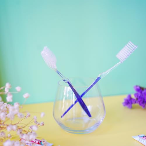 Einweg Zahnbürsten, 50 Stück Einmalzahnbürsten Einzeln Verpackt Reisezahnbürste Set mit Weichen Borsten, Einmalzahnbürste Handzahnbürste für Reisen, Hotelannehmlichkeiten, Badezimmer, Wohltätigkeit – Bild 8