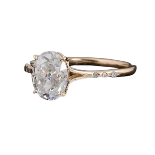 Bague de fiançailles moissanite en argent 925 éclat intemporel VVS