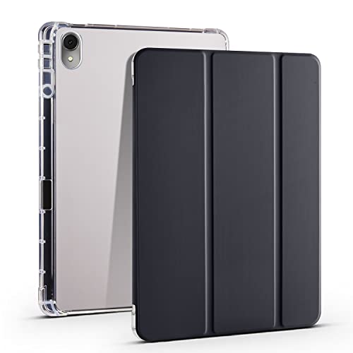 for Huawei MatePad 11 (2023) .0inch Case Slim Lightweight Protective Smart Cover Shockproof with Clear Back Shell w/Pencil Holder, Auto Wake/Sleep(Black)