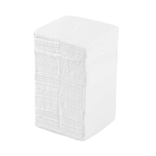 Restaurantware-Saving Nature 9 x 9 Inch Disposable Napkins For Party, 500 Durable Restaurant Napkins - 1 Ply, With Snowflake Designs, White Paper Napkin, Sustainable, For Cafes or Homes