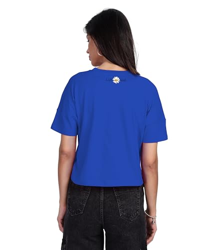 Image of SHODOX Women's 100% Cotton Regular Fit Printed Half Sleeve T Shirt Casual Summer Wear Soft Breathable Top Daily Comfort Style