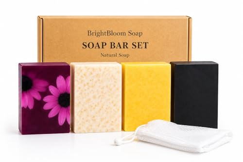 Natural Soap Gift Set for Women – Handmade Spa Soap Bars with Lav...