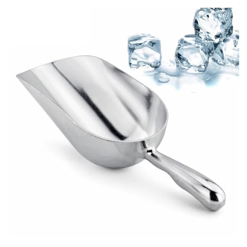 Pala de aluminio for hielo, contenedor for productos secos, dulces y especias Para mantener el hielo(Stainless Steel 10oz)