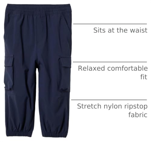 Image of Amazon Essentials Unisex Kids and Toddlers' Cargo Parachute Pants, Joggers with Elastic Waist, Drawstring, Pull On