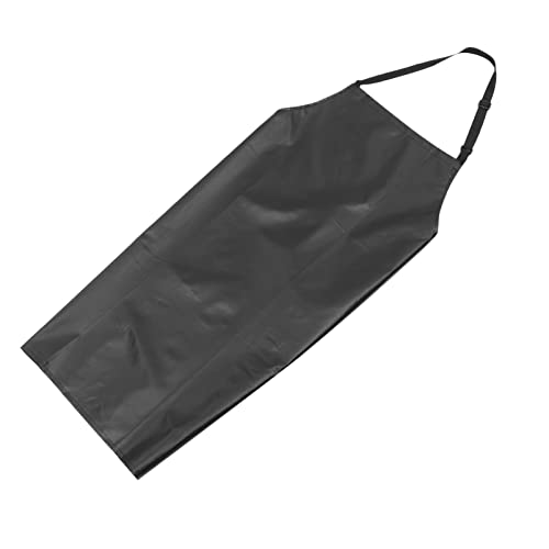 COLLBATH Waterproof Apron Art Apron Waterproof Bibs Dishwashing Apron Butcher Apron Hairdresser Apron Multi-purpose Apron Grill Grilling Apron Chemical Aprons for Dishwashing Pvc Black