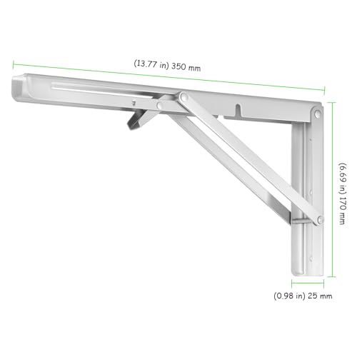 Support d'étagère murale en acier inoxydable durable charge 120 kg