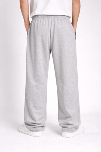 Image of Straight Wide fit Long Length Open Bottom Jogger for Men /Trending Multi Pocket Style, Relaxed Casual Pants for Men