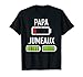 Homme Papa jumeaux batterie faible T-Shirt