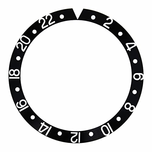 Ewatchparts BEZEL INSERT COMPATIBLE WITH ROLEX GMT PLASTIC MODEL 1670 1675 16750 16753 16758 BLACK