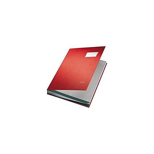 Libri firma con copertina rossa, 20 separatori in cartoncino grigio assorbente, per l'organizzazione e l'archiviazione sicura dei documenti importanti, per l'uso a casa e in ufficio