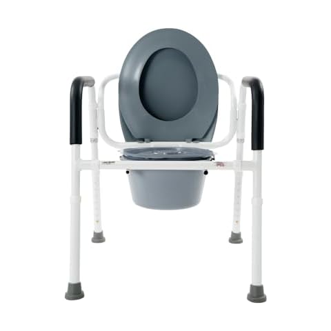 VMS Folding Aluminum Commode Cover