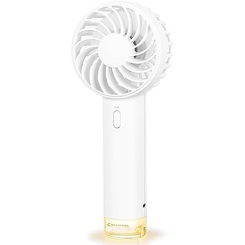 MYCARBON Portable Mini Handheld Fan with Light Cover