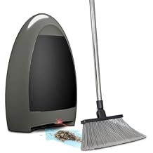 EyeVac Home Touchless Vacuum, Dual High Efficiency Filtration, Corded, Bagless, Automatic Sensors, 1000 Watt Stone w/Black Canister