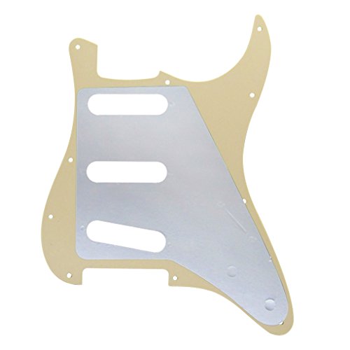 FLEOR SSS Style Pickguard pour guitare Stratocaster pour gaucher avec couvercles de micro 48/50/52 mm 2T1V et embouts… - Les Beatles, Paul McCartney, John Lennon, RIngo Starr, George Harrison FLEOR SSS Style Pickguard pour guitare Stratocaster pour gaucher avec couvercles de micro 48/50/52 mm 2T1V et embouts… – Image 6