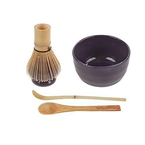 Bamboomn Marca Juego De Cuencos Matcha Incluye Cuenco, Reposo, Batidor De Té, Chasaku Y Cuchara De Té , 1 Juego Morado Bamboomn Marca Juego De Cuencos Matcha Incluye Cuenco, Reposo, Batidor De Té, Chasaku Y Cuchara De Té , 1 Juego Morado