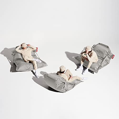 Fatboy Buggle-up Sitzsack Hellgrau - Anpassbare Einzel und Doppel Sitzecke - Perfekte Loungesessel für Drinnen und Draußen - 185 x137cm