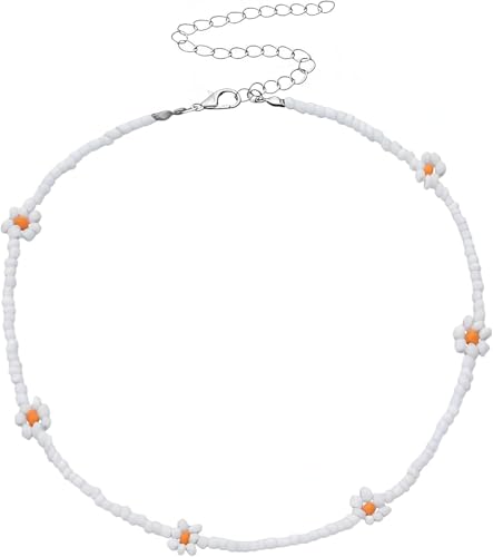 Argent sterling et perles colorées pour ce collier ras de cou vintage
