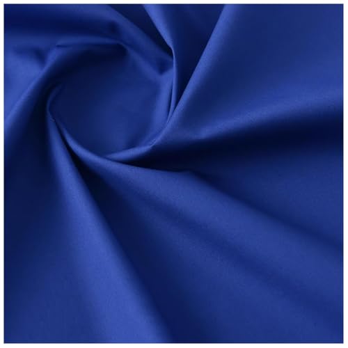 Tissu popeline de coton bleu marine au mètre 1,4x2m pour couture de vêtements