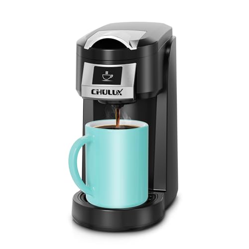 Comparison: Best Keurig For Dorm Room 3 CHULUX Classic Single Serve Coffee Maker for K Cup, One Button Easy Coffee Machine for Office, RV, Travel and Dorm, Black