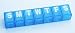 7 Day Pill Reminder - Size Small - Clear, Blue or Green (Colors may vary)