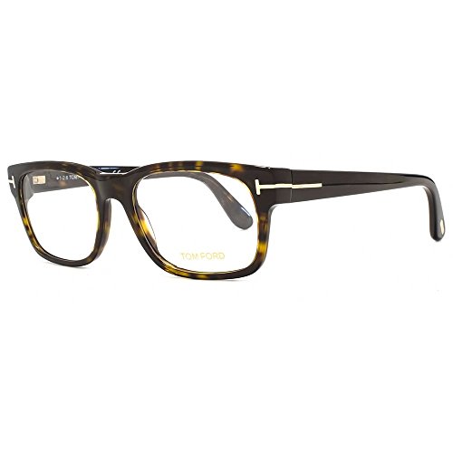 Tom Ford FT5432 Eyeglass Frames - Dark Havana Frame, Dark Havana Lenses, 54 mm Lens FT543254052