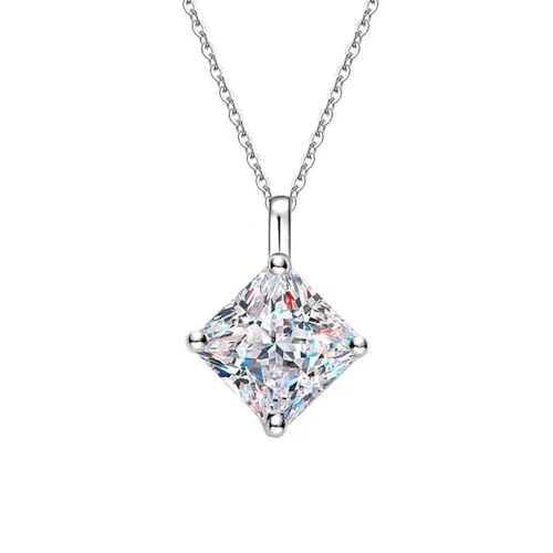 Collier moissanite en argent de mariage pour célébrer un amour éternel