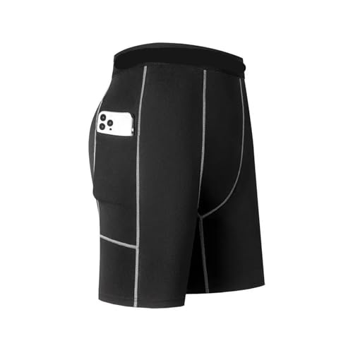 Shorts de compresión para hombre con bolsillo miniatura 1