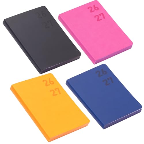 Image of evelay 2026 2027 Academic Diary A5 Page a Day - Edge Printed Mid Year Planner August 2026 to July 2027 - Softcover Felix Daily Student Teacher Organiser (Navy)