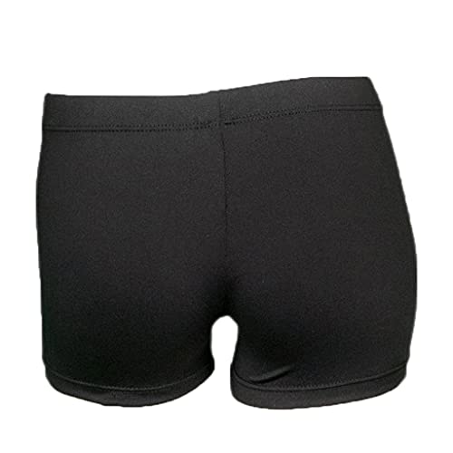 Aosva Little Big Girls Sparkle Dance Tumbling Athletic Gymnastics Short 2-14 anos, Preto, 7-8 Anos