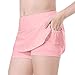Toddler Kids Girls Fashionable Casual Tennis Fitness Yoga Running Sports Pockets Shorts Skirts Skirt (Pink, 6-7 Years)