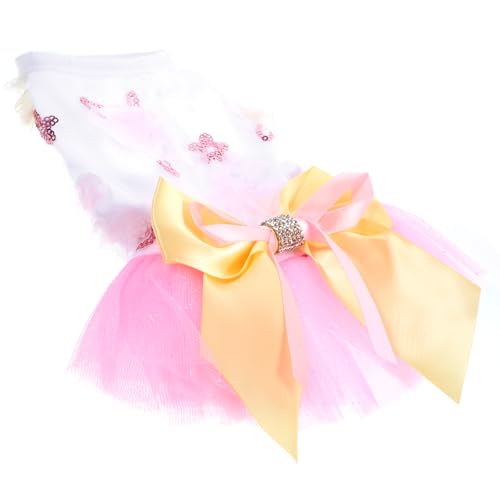 Robe pour chien en lot de 5 pièces Angoily avec décorations d'été chic - 8