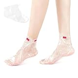 UIEXEA 200 Stück Einwegstiefel Clear Plastic Fussmaske für die Fußpediküre Hot Spa Wax Treatment Fußabdeckungen Taschen Paraffin Fußmaske Socken