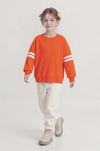 Image of SELINK Girls Big Kids Long Sleeve Striped Color Block Pocket Tees