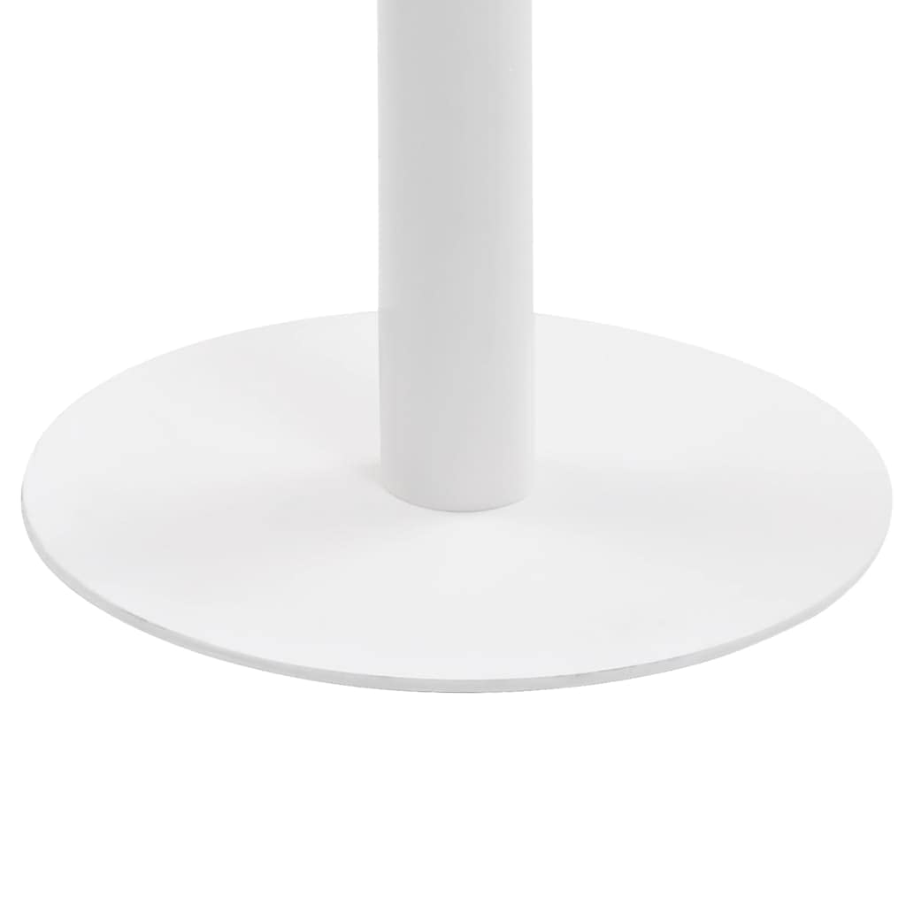 Tavolo rotondo da bistrò, 80 cm, MDF, marrone chiaro | Gambe in acciaio, panno umido, per ristorante, caffetteria, bar, facile da montare