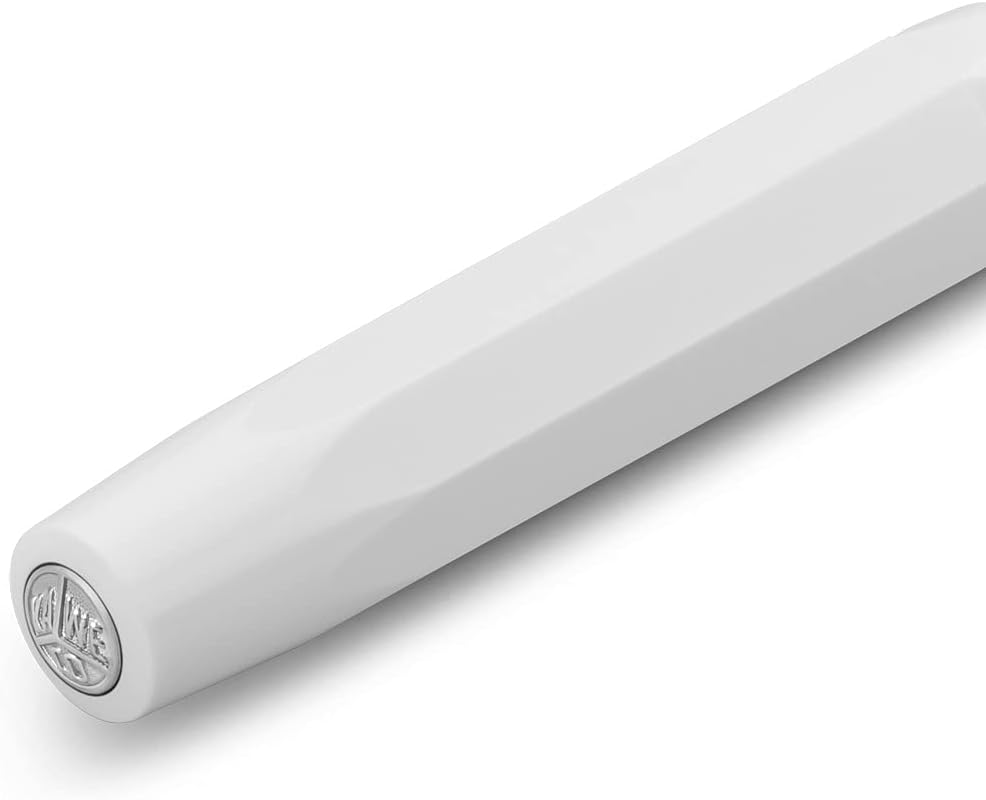 Kaweco SKYLINE SPORT Fountain Pen White I Premium Fountain Pen for Ink Cartridges I Exclusive Fountain Pen 13 cm I Nib: M (Medium)
