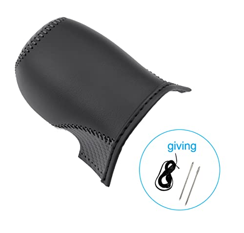 Hnluy Trim For Jeep Cherokee Compass Renegade Accessories Leather Auto Gear Shift Knob Cover Protector Trim Cap Sticker (A1) #TOP3