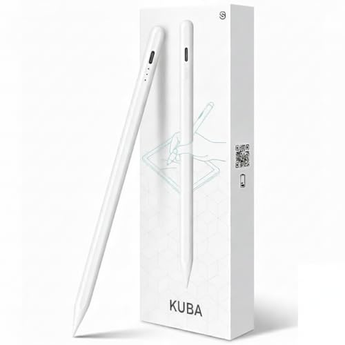 Image of Universal Stylus Pen for Touchscreens, Rechargeable Fine Tip Digital Pen for Writing, Drawing & Note-Taking, Works with Android and iOS Devices (White)