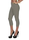 Hollywood Star Fashion Women's Plain Stretch Capri Crop Leggings