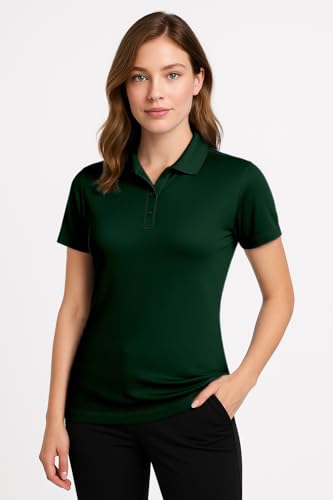 Image of Opna Women's Dry-Fit Golf Polo Shirts 3-Button Golf Polo's in 20 Colors XS-3XL Shirt