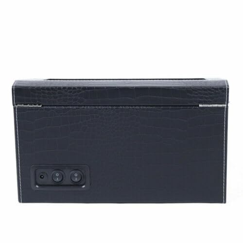 Automatische Uhrenbeweger Box, 4+6 Beweger Uhrenbox Automatikuhren Watch Winder Crocodile Pattern 30.5 * 23.5 * 18cm