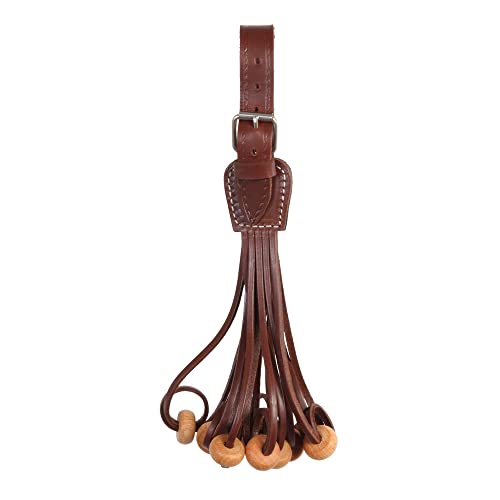 Portacazas de Piel bovino con Arandelas de Madera, 12 ramales. Ideal para Conejo, zorzal, Perdiz, codorniz, Paloma, tórtola.