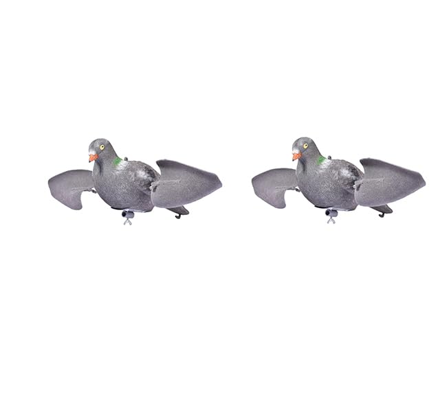 Anloximt 2Pack Appelant Pigeon pour la Chasse Appelant Pigeon Volant Appelant Faux Pigeon Appelant colombes réaliste Appelant colombes pour Les buissons Les...