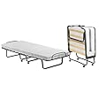 Talamo Italia Letto Pieghevole Deva, Brandina con Rete 12 doghe, Materasso Incluso, Lettino salvaspazio, 100% Made in Italy, 80x190h37 cm, Custodia Protettiva su Richiesta, Bianco, 190 cm