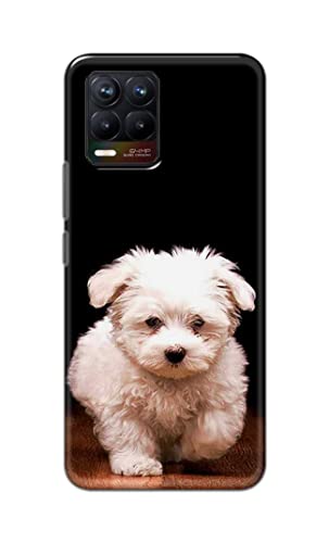 Image of PRINTFIDAA� Printed Hard Back Cover Case for Realme 8 4G | Realme 8 Pro 4G Back Cover (Puppy Dog) -2808