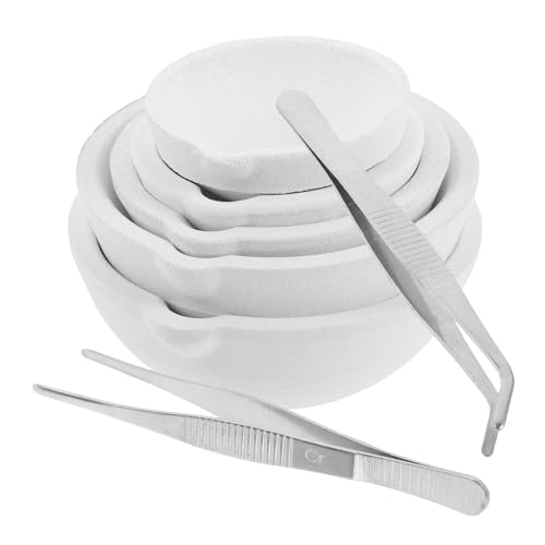 MAGICLULU Creusets en Quartz 7 Pièces pour Fusion Bijoux Creusets à Fondre Résistants Haute Température Quartz Pur pour Moulage Métal Précieux