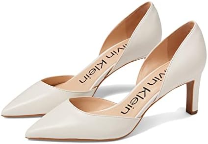 Calvin Klein Women's LAZA Pump, Ivory, 6 | Image 3