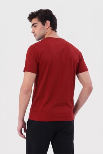 Image of Van Heusen Men's Crew Neck T-Shirt - Soft & Breathable Cotton | Regular Fit | Comfortable Everyday Casual Wear | Short Sleeves | Summer Favorite |Solid Colors | Style 60052|Available in Pack of 1 & 2